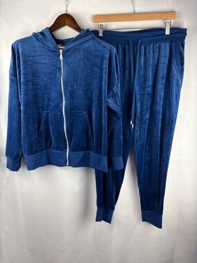 Women’s Felina XXL Royal Blue Velour Tracksuit